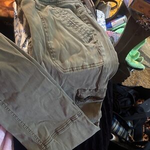 Ava & Viv Khaki Utility Cargo Pants